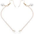 thumbnail image 5 of Qius 1 Paire de Boucles d'Oreilles Sans Fil Chic Support Anti-Perte, 5 of 5