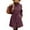 *Purple, variant on ClodeEU Women's Wool Blend Trench Coat With Belt,Trendy Stand Collar Button Coat With Pockets Gray,Womens Plus L