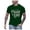 Dark Green, variant on Men Christian T Shirt Jesus Printed Tees Religious Faith Scripture Round Neck Short Sleeve Daily Tops L