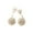 Gold, variant on AYYUFE 1Pair Ear Studs Faux Pearl Decor Jewelry Alloy Women Front Back Stud Earrings for Birthday Party Rhinestone,Alloy,F