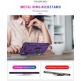 thumbnail image 6 of for Galaxy A11 Case,Samsung A11 Case,with HD Screen Protector,[Military Grade] Ring Car Mount Kickstand Hybrid Hard PC Soft TPU Shockproof Protective Case for Samsung Galaxy A11 (Purple), 6 of 14