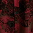 thumbnail image 5 of Domuza Summer Shirts for Men Hawaiian Casual Short Sleeve Beach Shirts Tropical Flower Printed Button Up T Shirts Lapel Vacation Top Deep Red M, 5 of 6