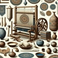 thumbnail image 3 of Ambesonne Traditional Duvet Cover Set, Oriental Ethno Artwork, Calking, Umber Dark Teal Ivory, 3 of 6
