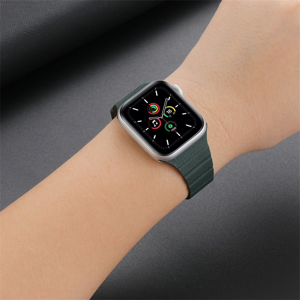 Slim Leather link for Apple Watch Band 38mm 40mm 41mm 42mm