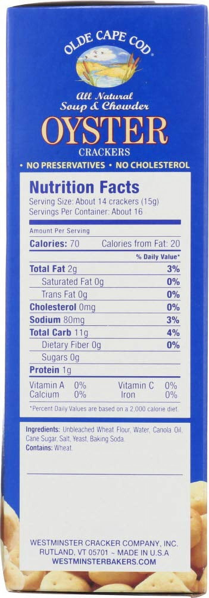 (12 Pack)Westminster Bakers Old Cape Cod Oyster Crackers 8 oz