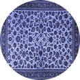 thumbnail image 1 of Ahgly Company Indoor Round Persian Blue Traditional Area Rugs, 6' Round, 1 of 4