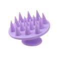 thumbnail image 1 of Cepillo de masaje para el cuero cabelludo Punta de silicona Cabeza de champú Peine de acupuntura Púrpura, 1 of 6