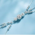 thumbnail image 4 of Adjustable Silver Flower Like Brocade Pearl Star Bracelet for Men and Women for Dad Mom Grandpa and Boyfriend, 4 of 7