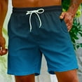 thumbnail image 2 of ibuvkizy Shorts Men,Athletic Shorts for Men Gradient Printing Hawaiian Special Print Beach Casual Trouser Shorts Pants Light Blue,S, 2 of 9