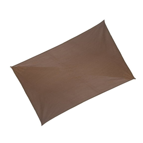 Coolaroo Ready-to-Hang rectangle Shade Sail Canopy 13 Feet x 7 Feet , 91sq feet (Mocha)
