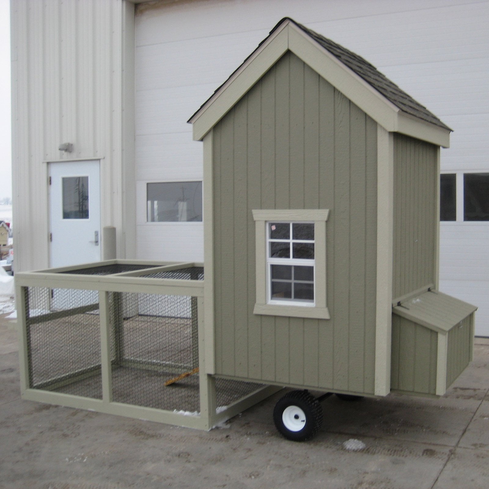 Little Cottage Colonial Gable Run Chicken Coop 4L x 4W ft.