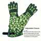 thumbnail image 2 of Apmemiss Clearance Garden Gloves, Long Sleeve Gardening Gloves for Yard and Gardening Work, Gardening Gifts for Women, Cute, Comfortable, Durable, Breathable, Green Print, 2 of 9