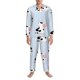 thumbnail image 3 of Fotbe Cute Farm Cow Pijama de Hombre con Estampado de Manga Larga, Conjunto de 2 Piezas, Ropa de Dormir Suave y Cómoda con Bolsillos-Large, 3 of 7
