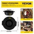 VEVORbrand 2 in 1 Electric Hot Pot and Grill, 2200W BBQ Pan Grill and Hot Pot, Multifunctional