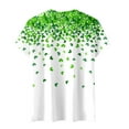 thumbnail image 4 of QHWAUAKFBN T Shirts For Women Trendy Shirt Short Sleeve Round Neck Printed Elegant Loose Soft Blouse Tshirts Top, 4 of 5
