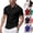 #02 Black, variant on Cotton Short Sleeve Polo Shirts for Men 3 Button Slim Fit Golf T Shirts Wrinkle Resistant Breathable Moisture Wicking Business Casual Wear Tops , #02 Royal Blue, XXL