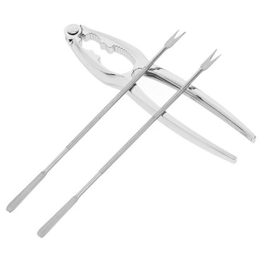 1 Set of Versatile Crab Cracker Seafood Eating Cracker Tool Portable Metal Lobster Crab Legs Cracker Multi-use Nut Cracker Tool