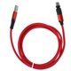 thumbnail image 1 of Cable micro USB Cable de carga tipo c giratorio de 180 grados para Samsung/Xiaomi/Huawei 1.2MRed 1.2m/3.9ft, 1 of 8