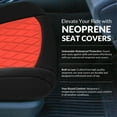 thumbnail image 3 of For Toyota Corolla 2020-2024 FH Group Custom Fit Neoprene Car Seat Covers Waterproof Red - Front Seats ( Headrest - Detachable & Non Detachable), 3 of 7