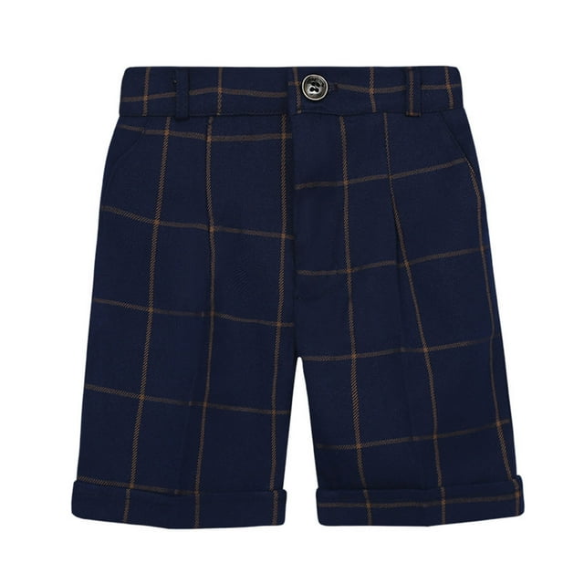 Toddler Boys Dress Shorts Straight Wide Leg Pants Solid Color Pull on Summer Shorts