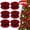 Red,Black, variant on Kabuer Christmas Tree Ribbon Garland Rustic Farmhouse Country Red and Black Buffalo 6 Rolls