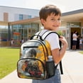 thumbnail image 3 of KUIFORTI Train Print Toddler Backpack Boys Kids School Bag with Multiple Storage Pockets Adjustable Straps 13.5 Inch for Preschool Kindergarten Daily Use, 3 of 7