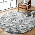 thumbnail image 2 of SAFAVIEH Tunisia Collection TUN735A Ivory / Black Rug, 2 of 9