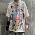 thumbnail image 4 of M-5XL 6XL 7XL 8XL Moda Playeras De gran tamaño Playera Hombres Playeras Camisa Versión coreana de One Piece Luffy print ins gráficos para hombres retro anime casual camisa de talla grande camiseta de, 4 of 4