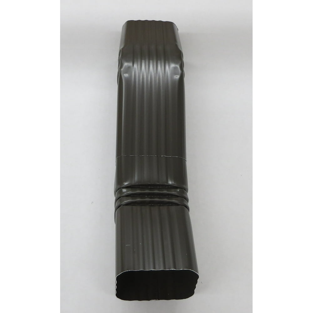 Aluminum Offset Downspout Elbow (3x4 A, MUSKET BROWN)