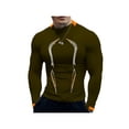 thumbnail image 2 of Aunavey Mens Quick Dry Compression Long Sleeve Baselayer Athletic Shirt Sports Baselayer T-Shirts Tops, 2 of 3