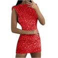 thumbnail image 2 of Taylonsss Women's Cocktail Dress Sequined Sleeveless Mini Party Evening Formal Attire, 2 of 9