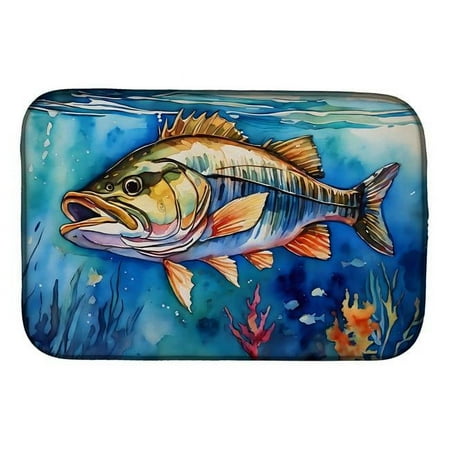 

Carolines Treasures DAC2833DDM 21 x 14 in. Unisex Striped Bass Dish Drying Mat