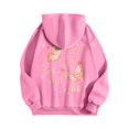 thumbnail image 5 of Pink Graphic Hoodie for Women 2024 Cute Preppy Sweatshirt Long Sleeve Drawstring Pullover Tops with Pockets, 5 of 5