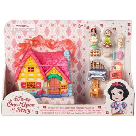 Disney Once Upon a Story Snow White Cottage Micro Playset