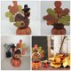 thumbnail image 4 of GOOHOCHY 1 adorno de calabaza y pavo para mesa de Acción de Gracias, adorno para fiesta., 4 of 8