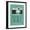 Black Frame, variant on Art.com Smile Retro Camera Art Print, White Frame Wall Art, 17" x 21"