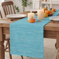 thumbnail image 2 of Table Runner 108 Inches Long, Pure Color Decorative Table Runner for Party Wedding Home Decor, Contemporary Simple Linen Texture Turquoise Dresser Scarves for Bedroom Kitchen Tables Decor 13x108 Inch, 2 of 9