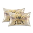 thumbnail image 2 of JSTEL Bee Watercolour Satin Pillowcase King Size Pillow Cases Envelope Closure Bed Pillow Cover, 20 x 40 inch, 2 of 9