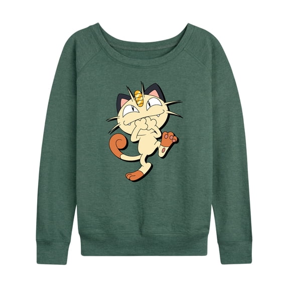 Pokémon - Meowth Shadow - Women's Lightweight French Terry Long Sleeve Shirt
