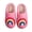 Pink, variant on Dakaela Kids' Cute Plush Slippers Girls Boys Non Slip House Shoes Winter Warm Indoor Outdoor Slides 2-11Y