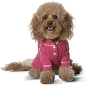 Classic Henley Dog Sweater, Pink