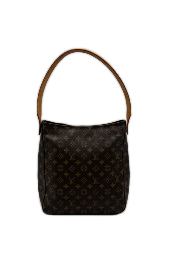 Pre-Owned LOUIS VUITTON Louis Vuitton Monogram Looping GM M51145 Handbag Brown Beige Leather...