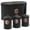 Black, variant on Plexon Bread Box for Kitchen Countertop with Coffee Sugar Tea Storage Containers, Bread Box and Canisters Set for the Kitchen with Lid, Off-White