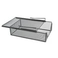 thumbnail image 1 of debajo del gabinete cajón colgante extraer cesta de alambre de metal gabinete portátil Organizador de armario debajo del estante para la lavandería de Negro, 1 of 7