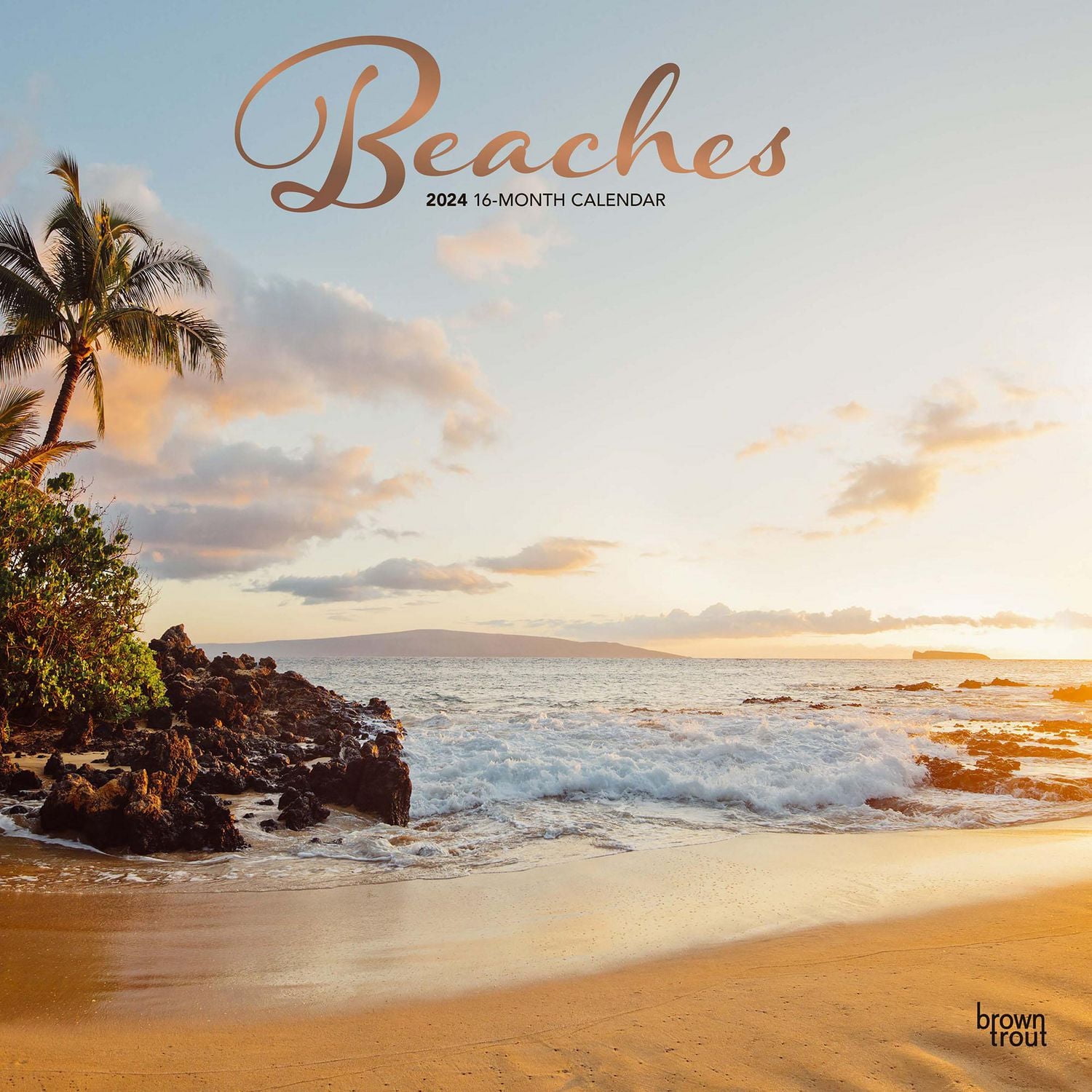 BrownTrout Plages 2024 Mur Carré 30.48x60.96 CM, 9781975457853