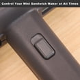 thumbnail image 5 of Electric Waffle Makers Compact Mini Sandwich Maker With Removable Plates, 5 of 8