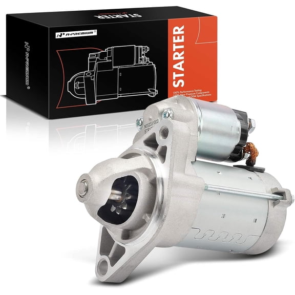 A-Premium Starter Motor Compatible with Toyota Yaris 2006-2018, Echo 2003-2005 & Scion xB/xA 2004-2006, 12V 1.6KW 10-Teeth Clockwise, Replace# 2810021061, 4280000024