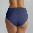thumbnail image 5 of 5 Packs Womens Period Underwear Menstrual Postpartum Easy Clean Teens Briefs Panties for Women S Dark Blue, 5 of 6