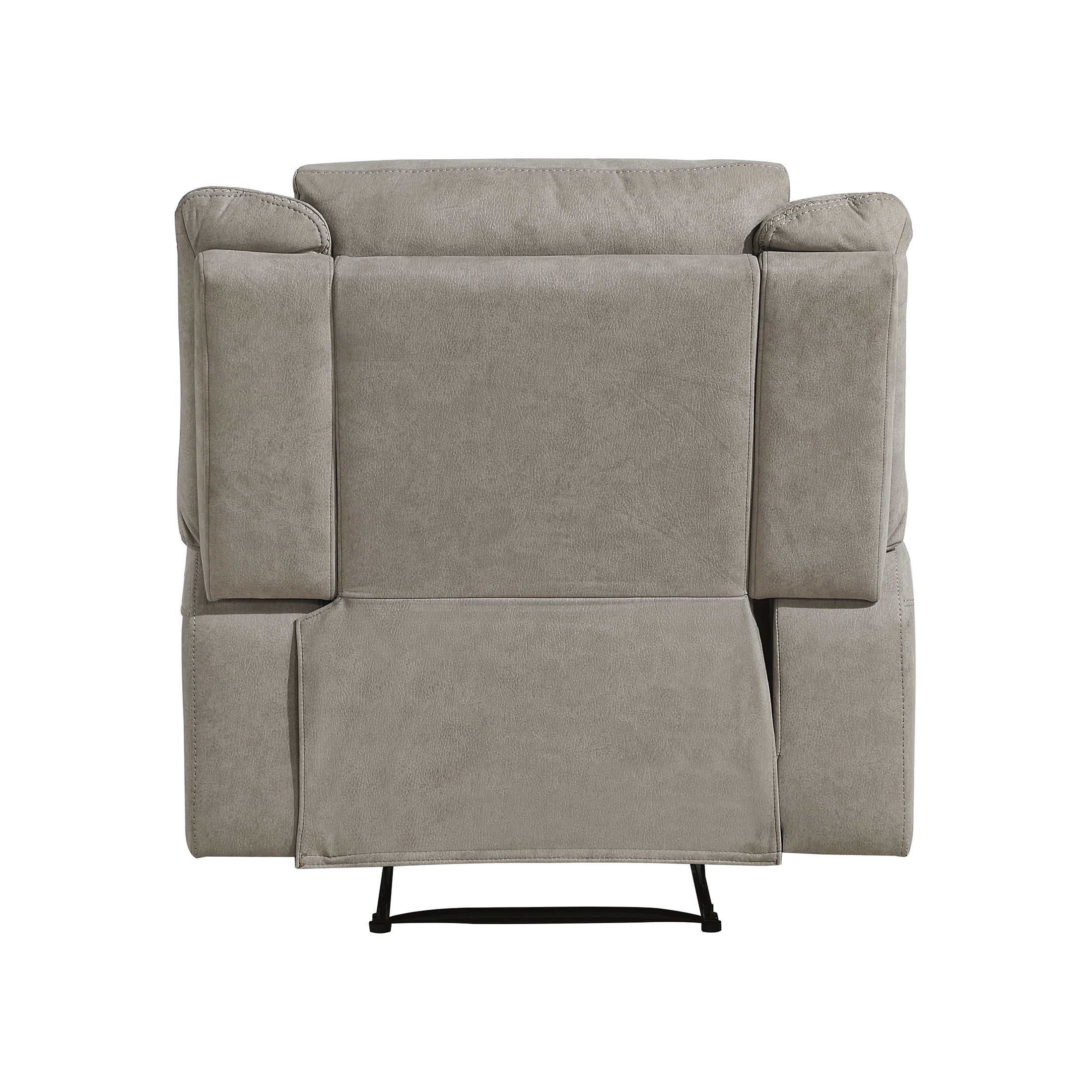 OakvillePark Virelle Microfiber Manual Reclining Chair, Dove