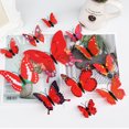 thumbnail image 4 of 12pcs Simulation Wall Stickers Creative PVC Wall Decals DIY Home Decor for Kitchen Living Room Bedroom (Red), 4 of 8